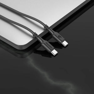 Blupebble Power Flow USB-C to USB-C 60watts Cable (2m)- Black