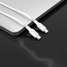 Load image into Gallery viewer, Blupebble Power Flow USB-C to USB-C 60watts Cable (2m)- White
