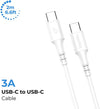 Blupebble Power Flow USB-C to USB-C 60watts Cable (2m)- White