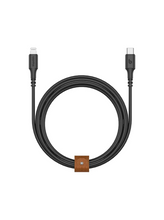 Load image into Gallery viewer, Blupebble Power Flow USB-C to Lightning Cable (2m)- Black
