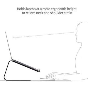 Twelve South Curve Desktop Stand for MacBooks-Matte Black