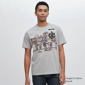 UNIQLO UT ARCHIVE ( NARUTO) GRAPHIC T-SHIRT  (X-Large)- Gray