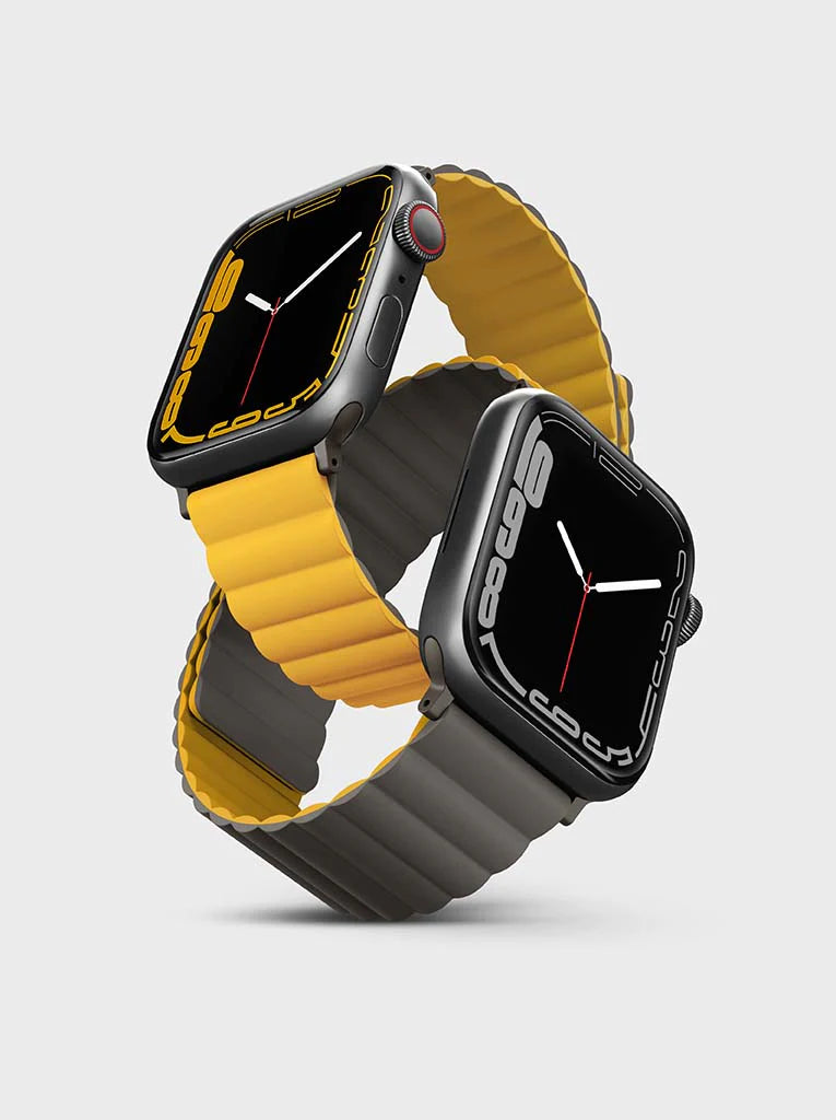 UNIQ Revix Reversible Apple Watch Strap (49/45/44/42mm) -Mustard/Khaki