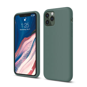 MONS Liquid Silicone Case iPhone 11 Pro - Midnight Green