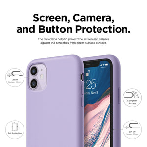 MONS Liquid Silicone Case For IPhone 11 - Lavender