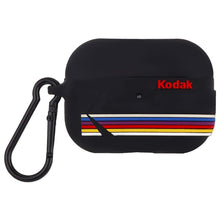 Load image into Gallery viewer, CASE-MATE - AIRPODS PRO - KODAK MATTE BLACK WITH KODAK STRIPES WITH BLACK CLIP
