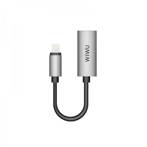 Wiwu LT02 Dual Lightning Adapter - Gray