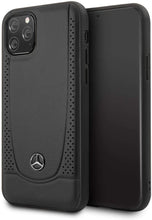 Load image into Gallery viewer, Mercedes Benz Perforation leather hard case 11 pro-Black
