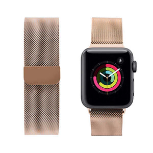 iGuard by Porodo Mesh Band for Apple Watch 44mm / 42mm/- (Rose gold)