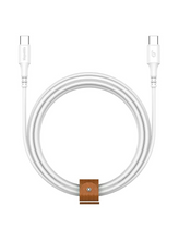 Load image into Gallery viewer, Blupebble Power Flow USB-C to USB-C 60watts Cable (2m)- White
