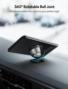 RAVPower 3M Adhesive Magnetic Car Phone Holder 360° Rotatable- Black