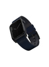 Uniq Straden Waterproof Leather Hybrid Apple Watch Strap( 45/44/42mm)-Blue